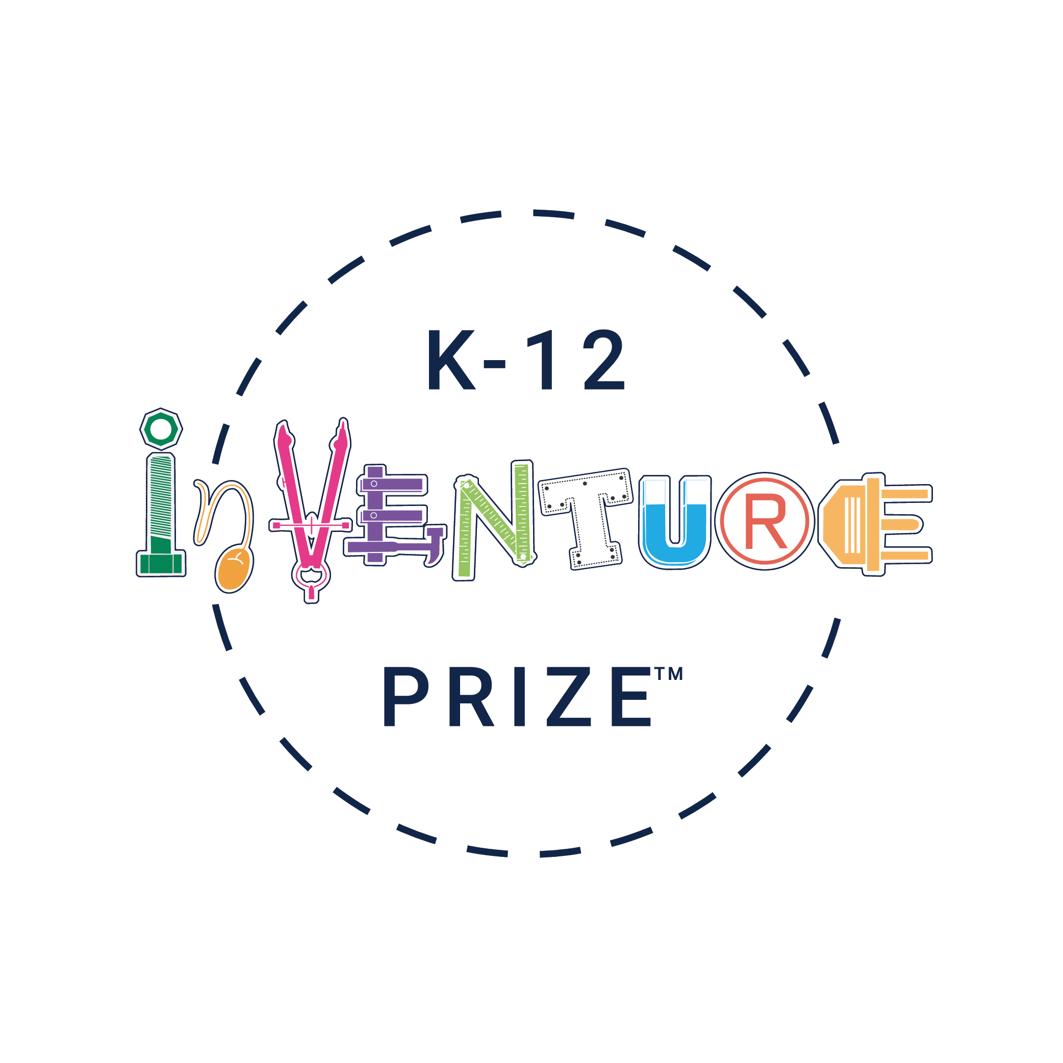 Image of K-12 InVenture Prize trademark (round version)
