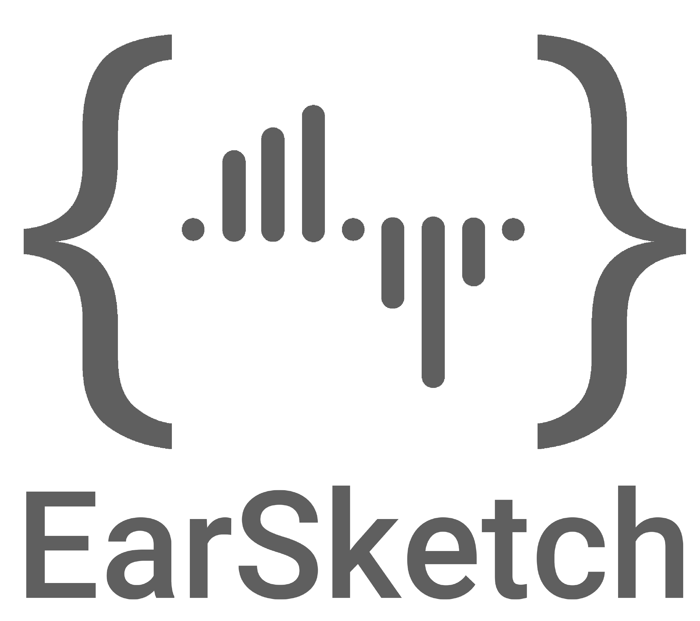 Volume or sound bars inside brackets