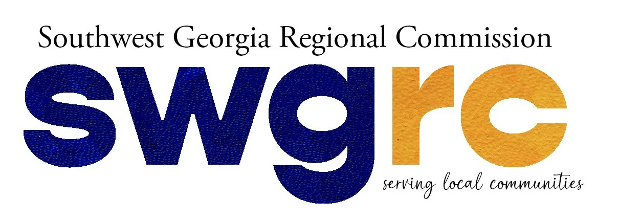 Large letters, s, w, g, r, c with the words, Southwest Georgia Regional Commission serving local communities