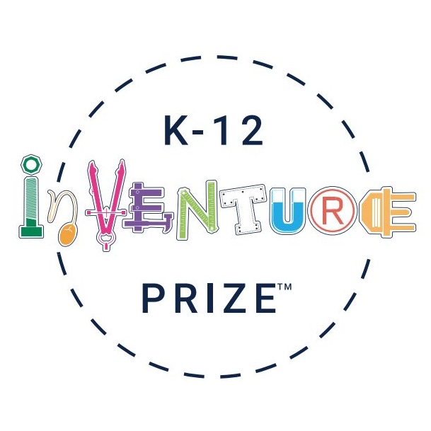 K-12 InVenture Prize logo with a dotted circle around words