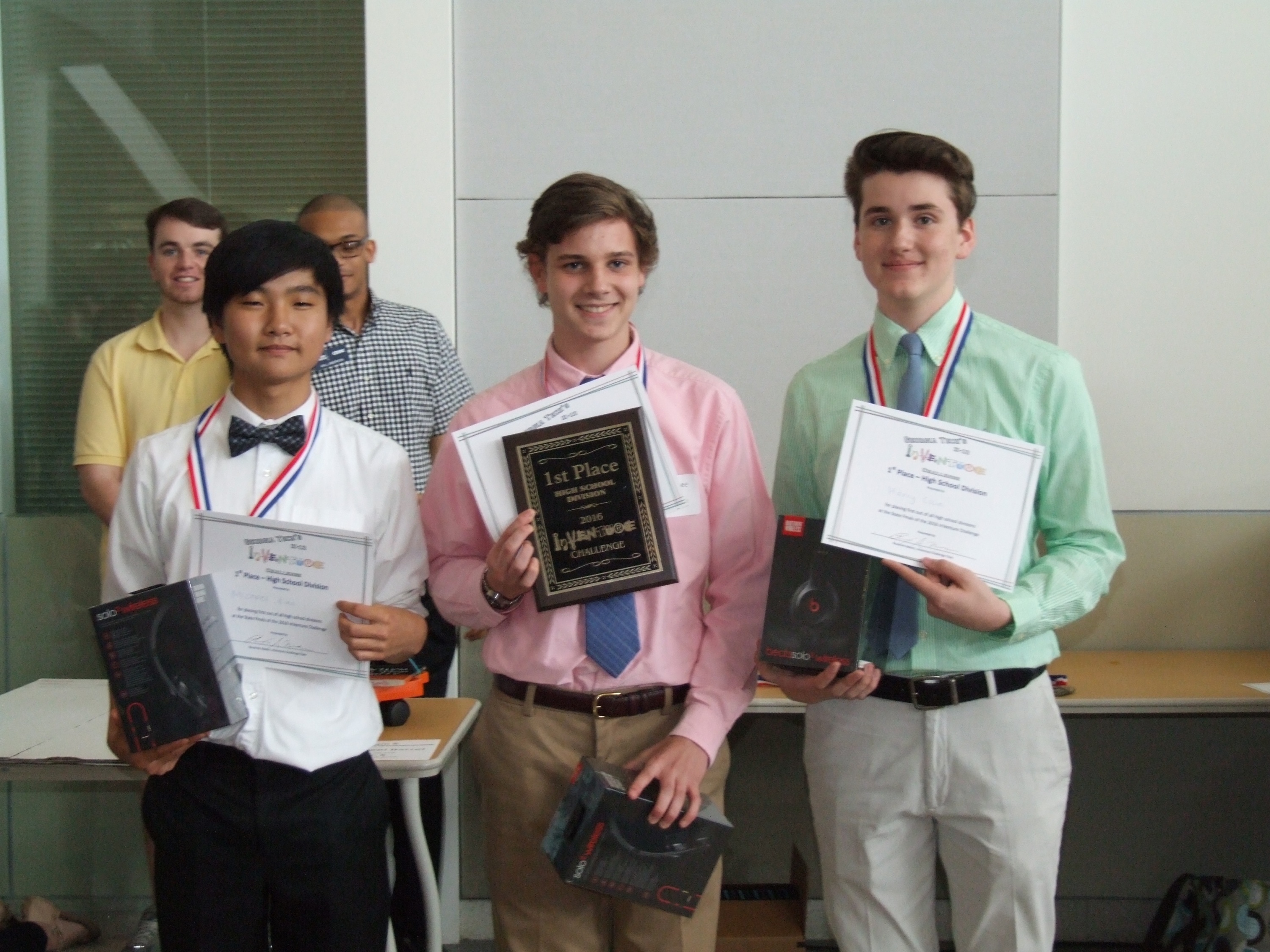 1st Place High School Award:Team: Noise X School: Walton High School Students: Michael Kim, Harry Cain, and Jack Bugbee