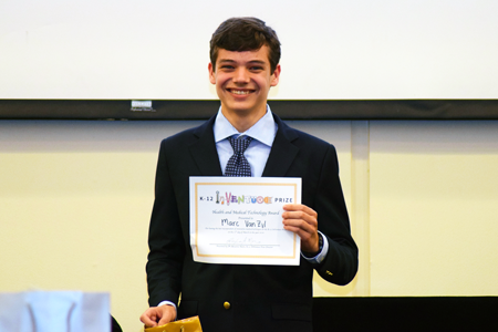 Marc Van Zyl, a student at McIntosh High School, placed 2nd for "Cloud Internet-of-Things Spirometer for COPD Patients" in the 9th-grade division - National Invention Convention and Entrepreneurship Expo